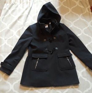 Charcoal gray wool coat